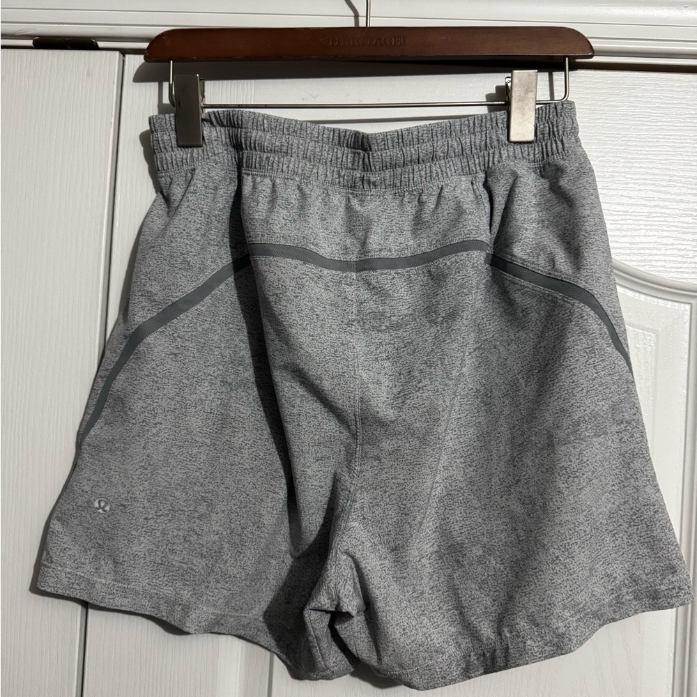 2 lululemon athletica Gray and Olive Athletic Shorts - Picture 5 of 5